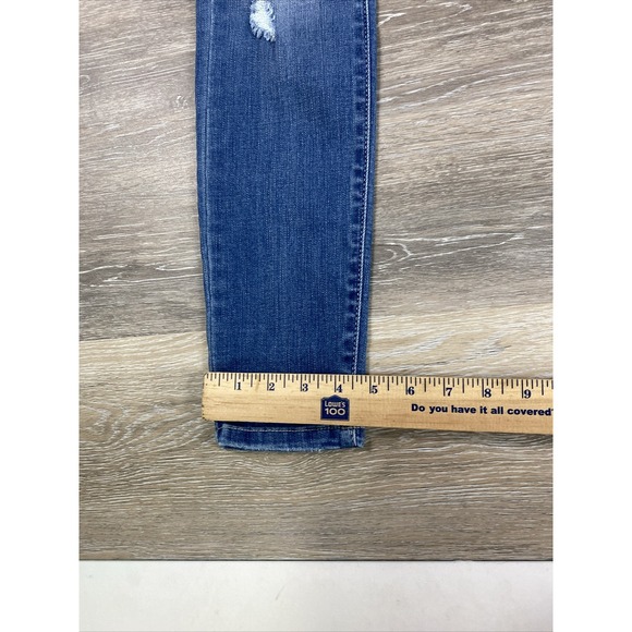 Judy Blue Jeans womens 1/25 Skinny Fit Distressed Blue Stretch ripped - Picture 8 of 11